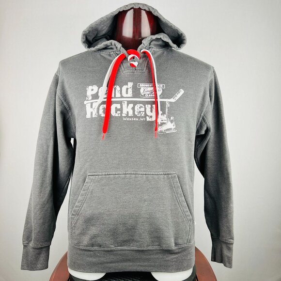 Leinenkugel's Pond Hockey Wausau WI Hoodie Pullover Medium Sweat Jacket - Picture 1 of 6